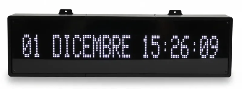 El-man BigClock, 128x32 pixel RGB LED matrix display