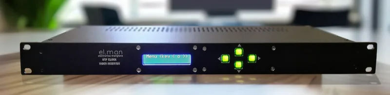 El-man video clock inserter with hardware passthrough