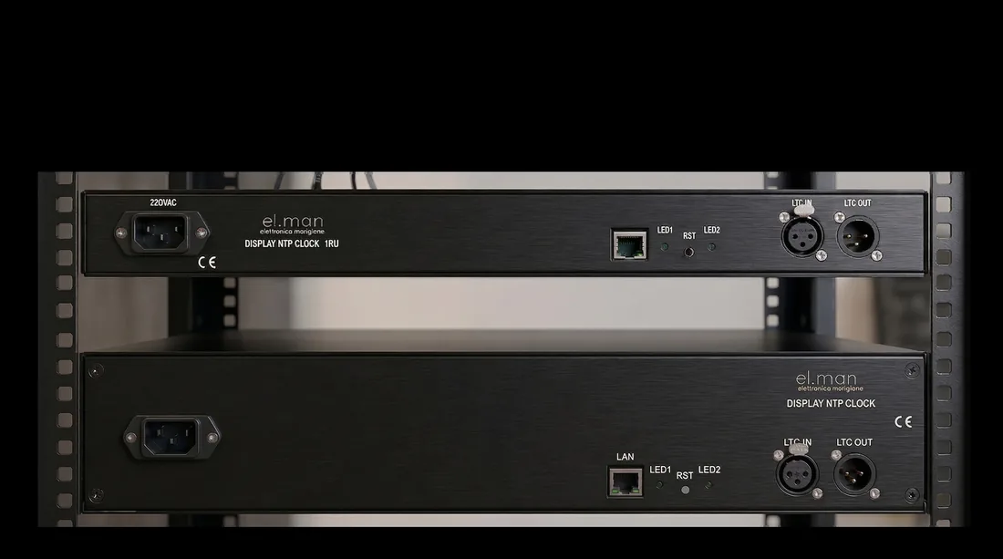 Display NTP Clock in the 1 and 2 rack unit versions