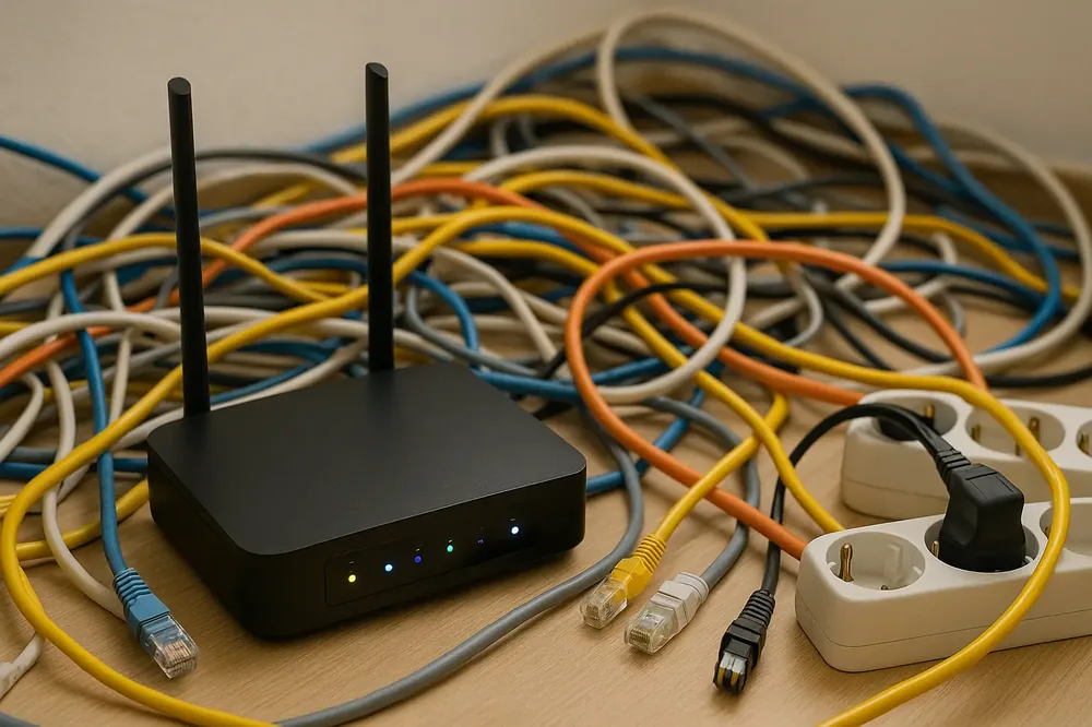 La complessità delle soluzioni tradizionali: cavi, configurazioni e dipendenza dall'infrastruttura locale.