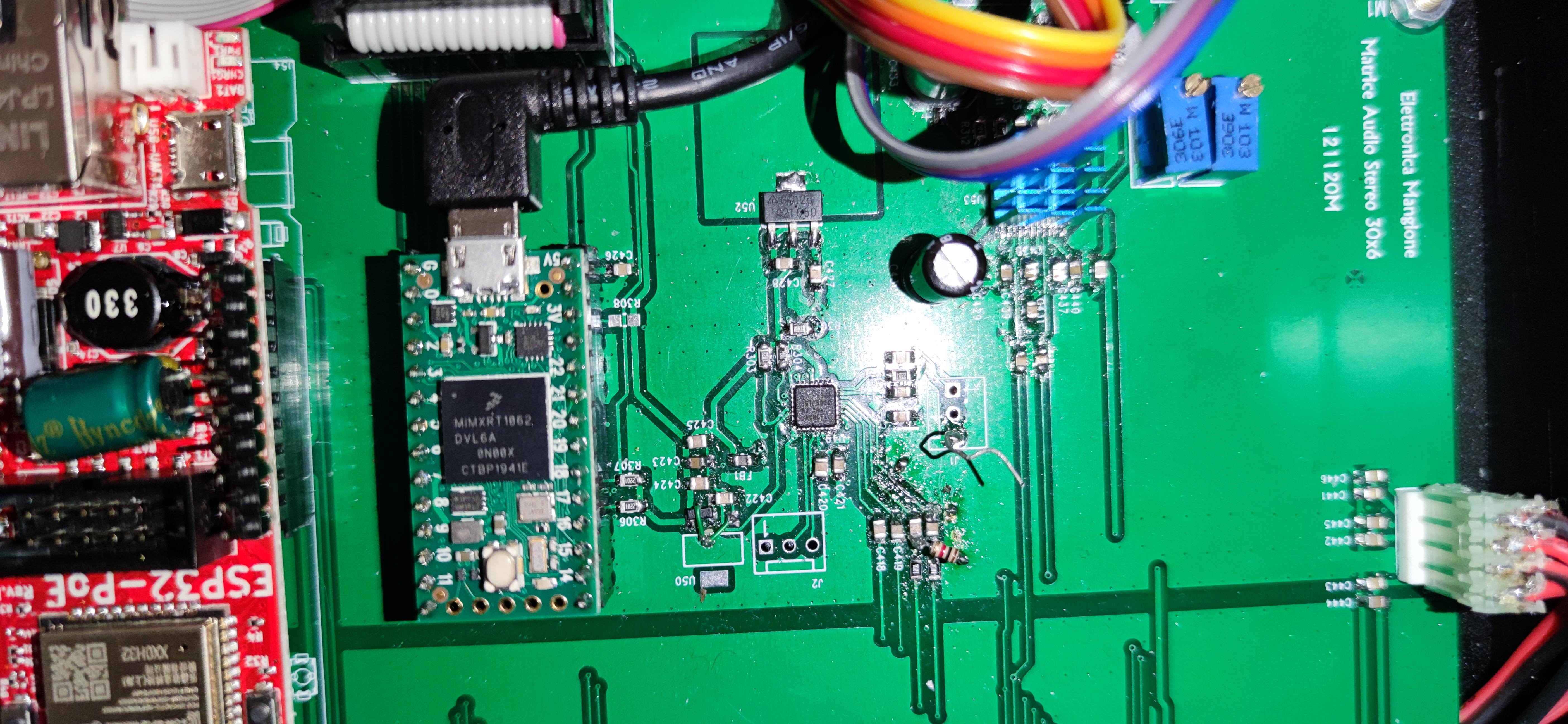 Audio matrix control panel