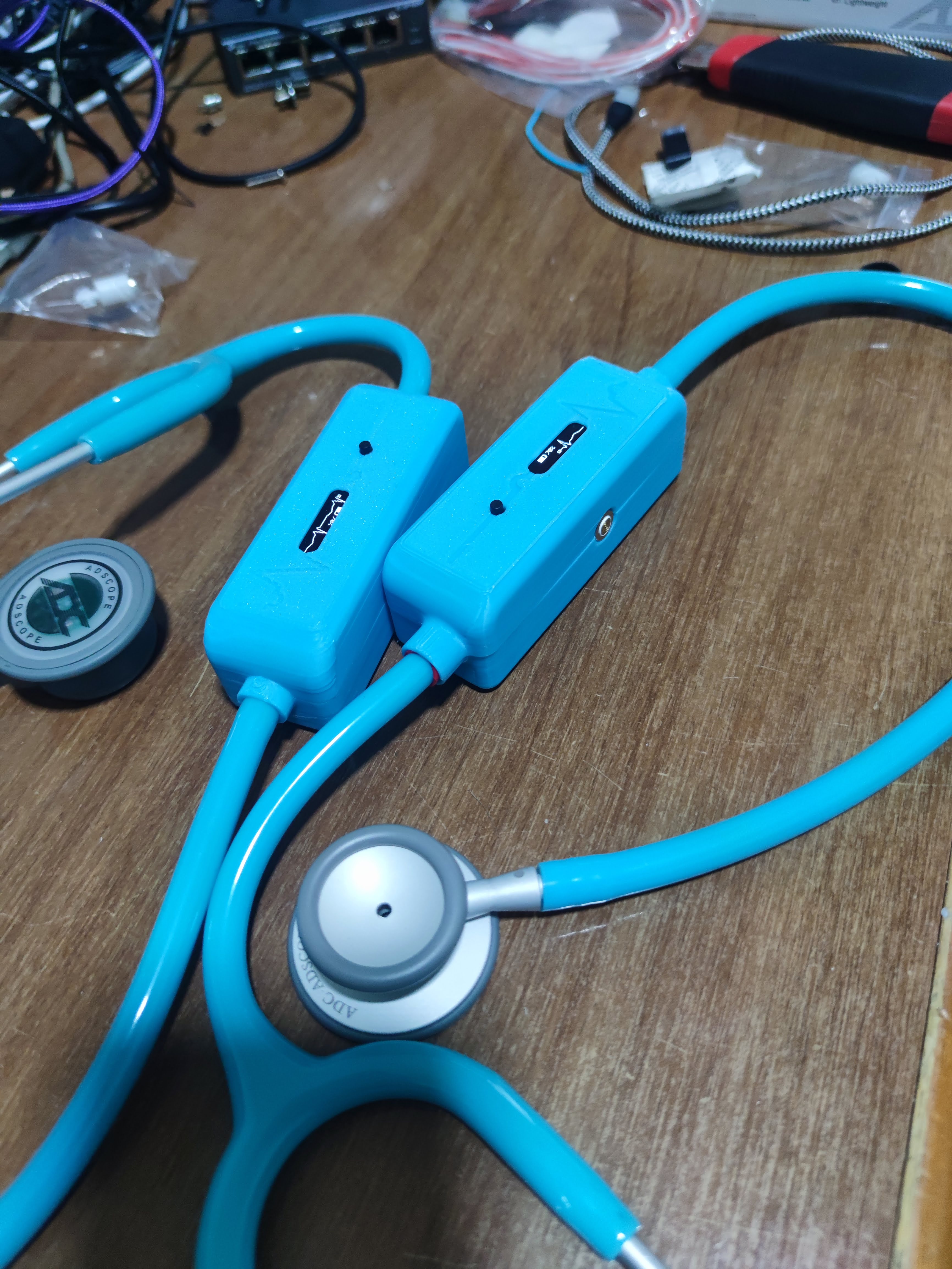 Stethoscope microphone detail